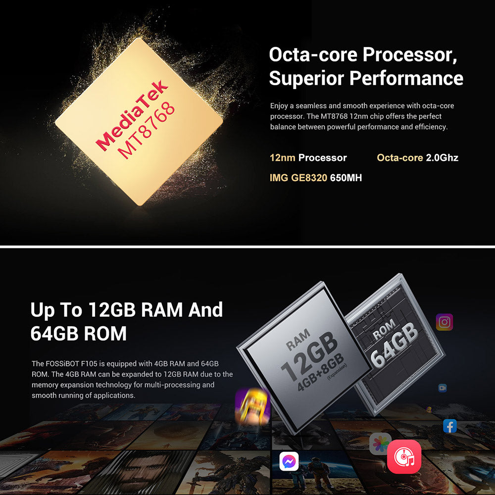 FOSSiBOT F105 – Robust Smartphone