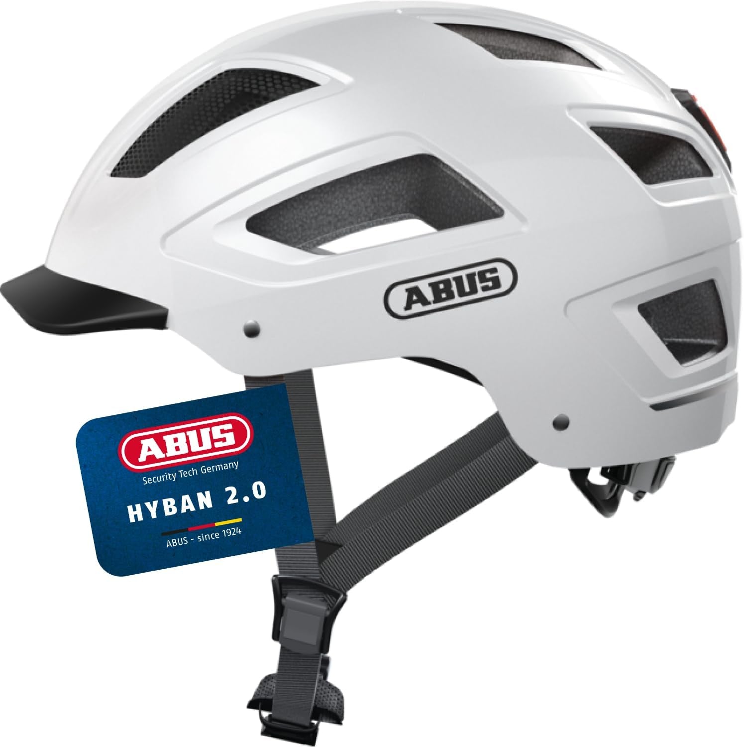 ABUS Stadthelm Hyban 2.0 - Fahrradhelm Mit Rücklicht, Abs-Hartschale, Guter Passform - Für Damen Und Herren