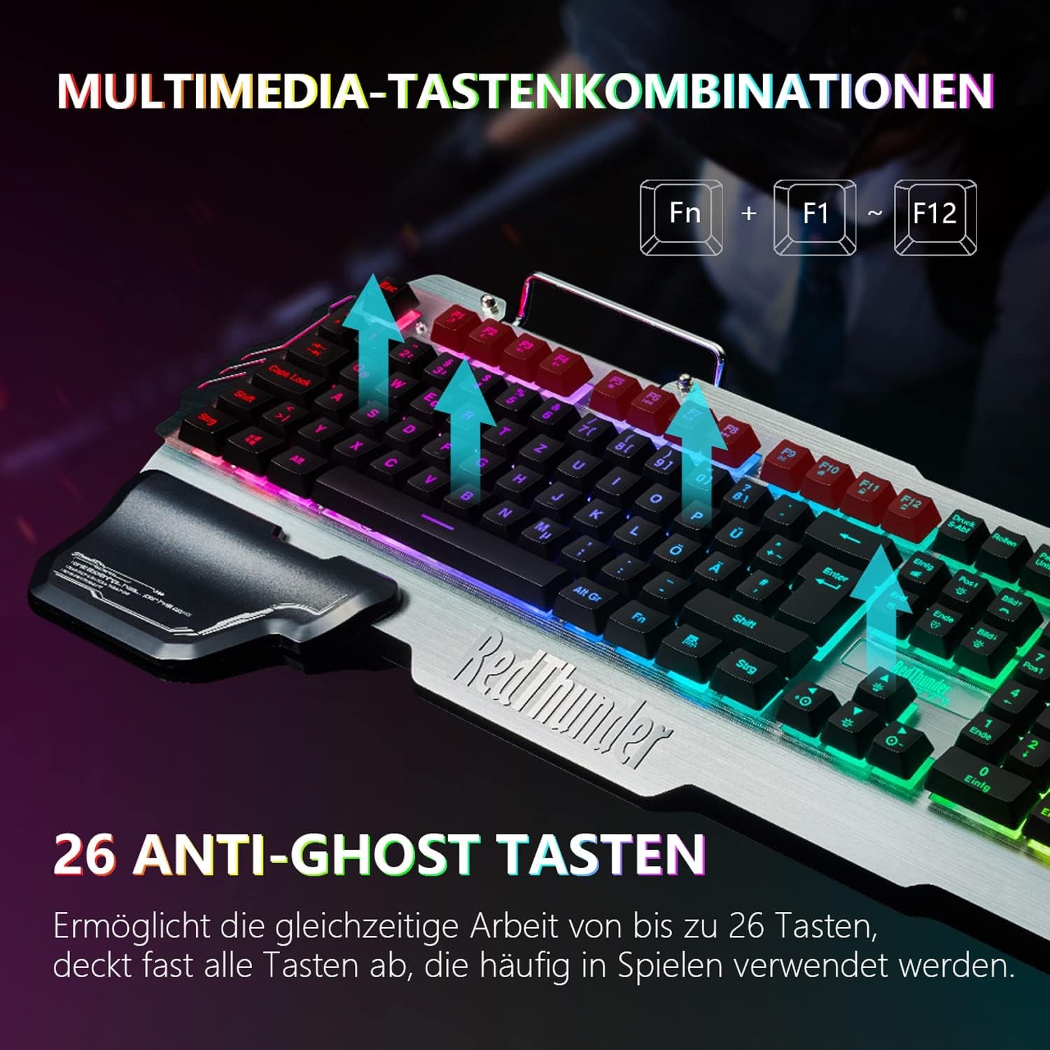 Redthunder K900 Gaming Tastatur