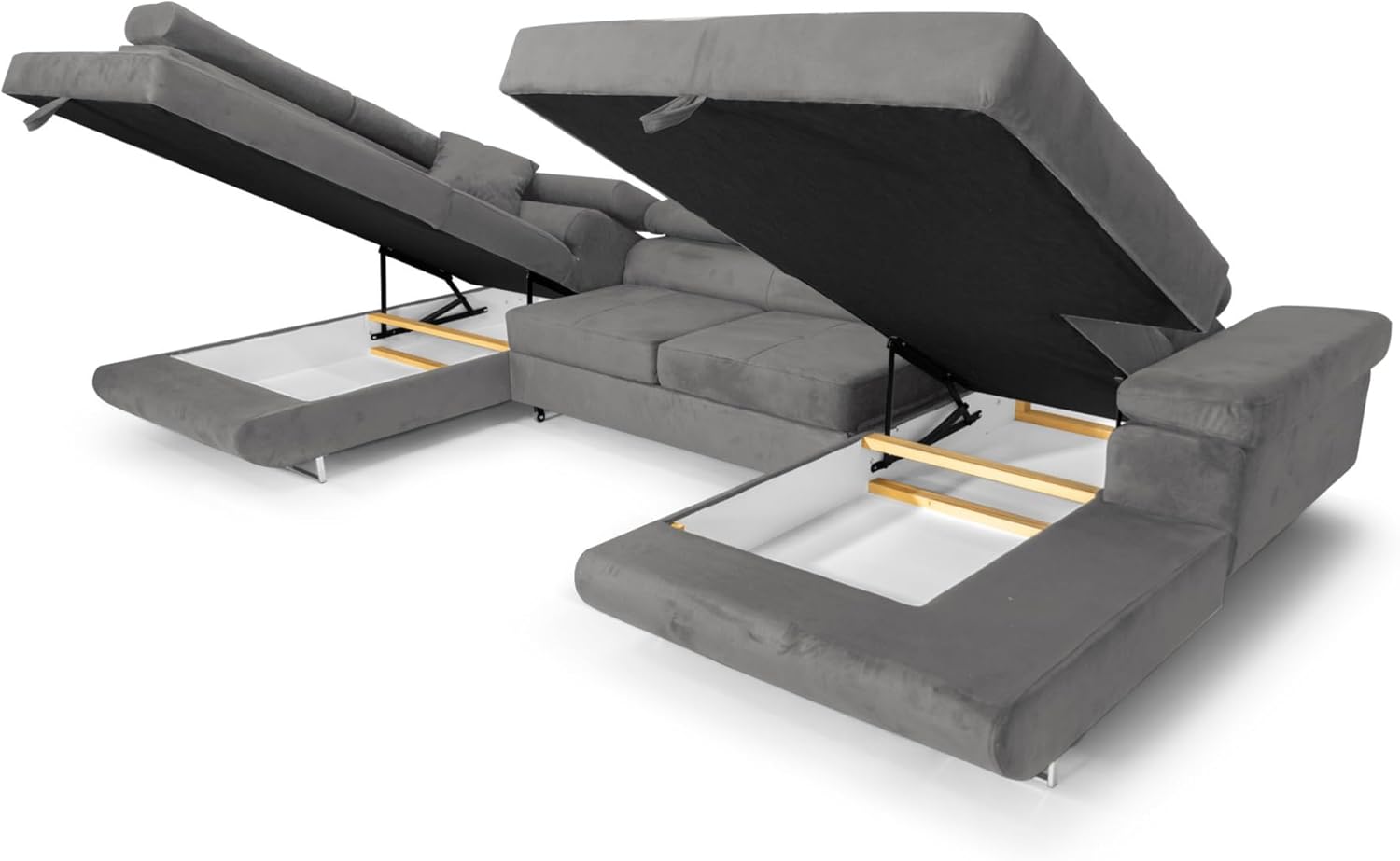 XXL-hjørnesofa med sovefunktion