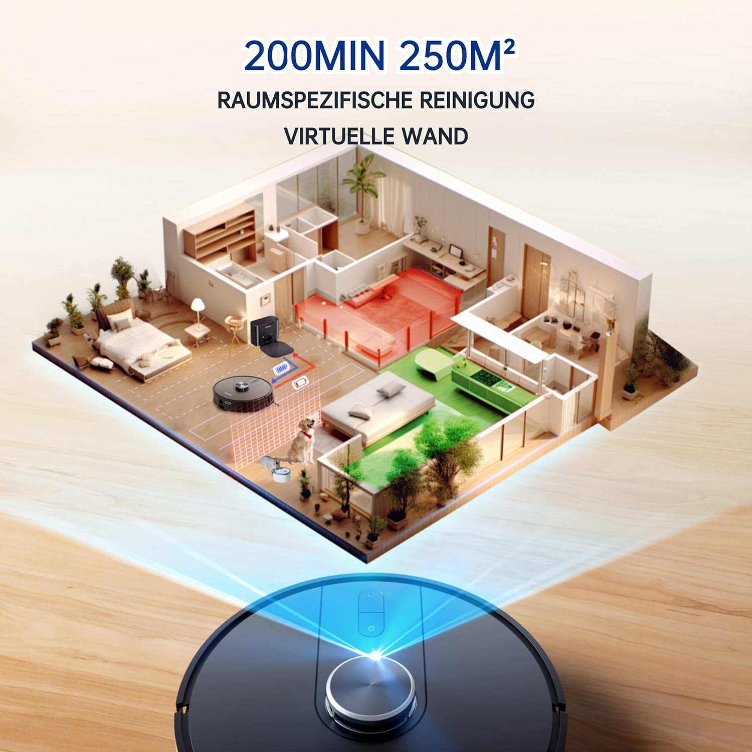 Smartai S8 P robot støvsuger