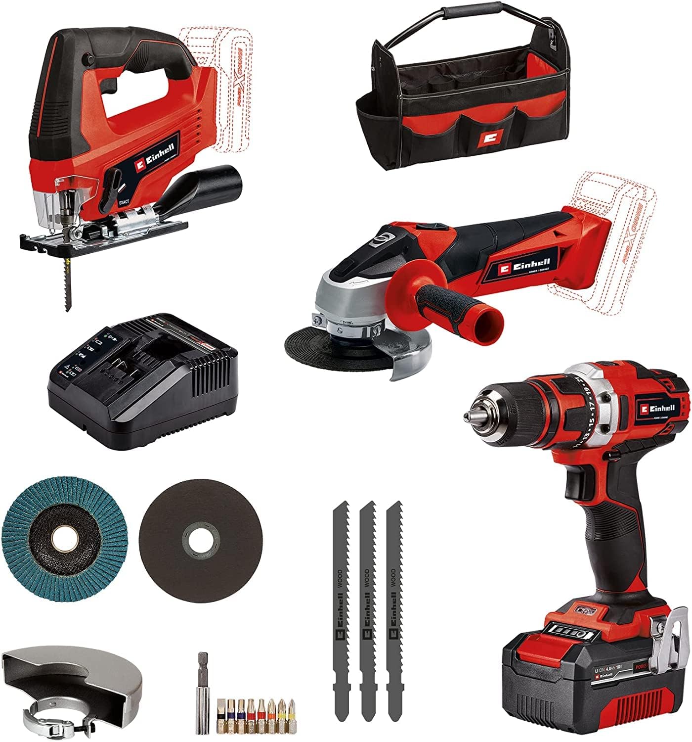 Einhell 18V Power X-Change Værktøjssæt