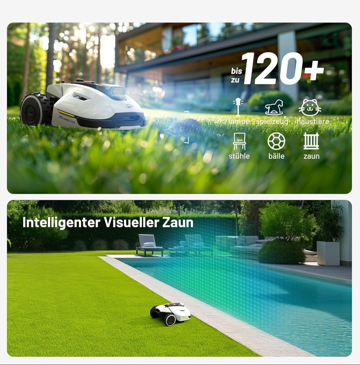 YUKA 2000 Robotplæneklipper m. Fejekit – 2.800 m²