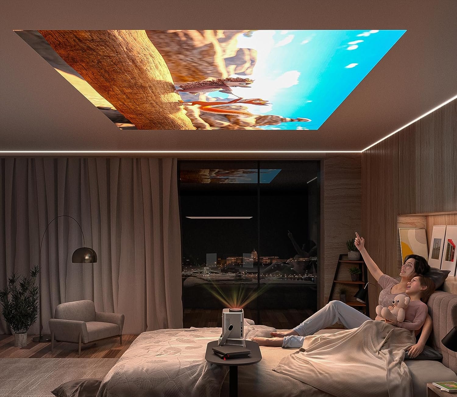Smart Projektor Netflix Official & Dolby Audio