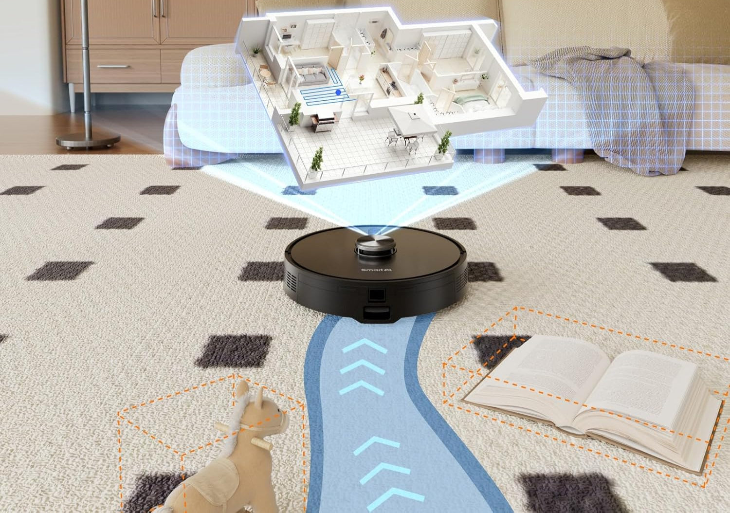 Smartai S8 P robot støvsuger