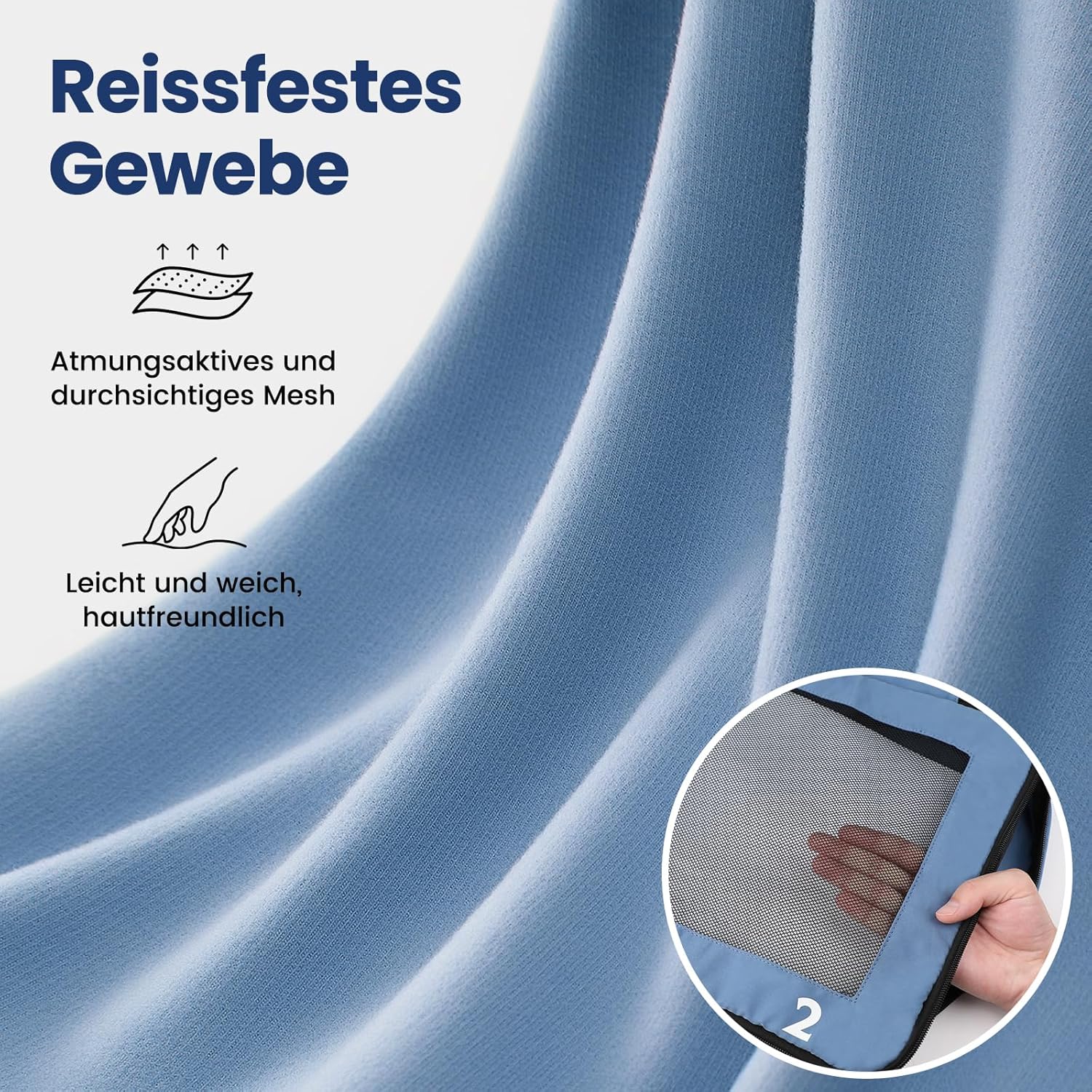 Kuffertorganisator Pakke-terninger, 8-delt
