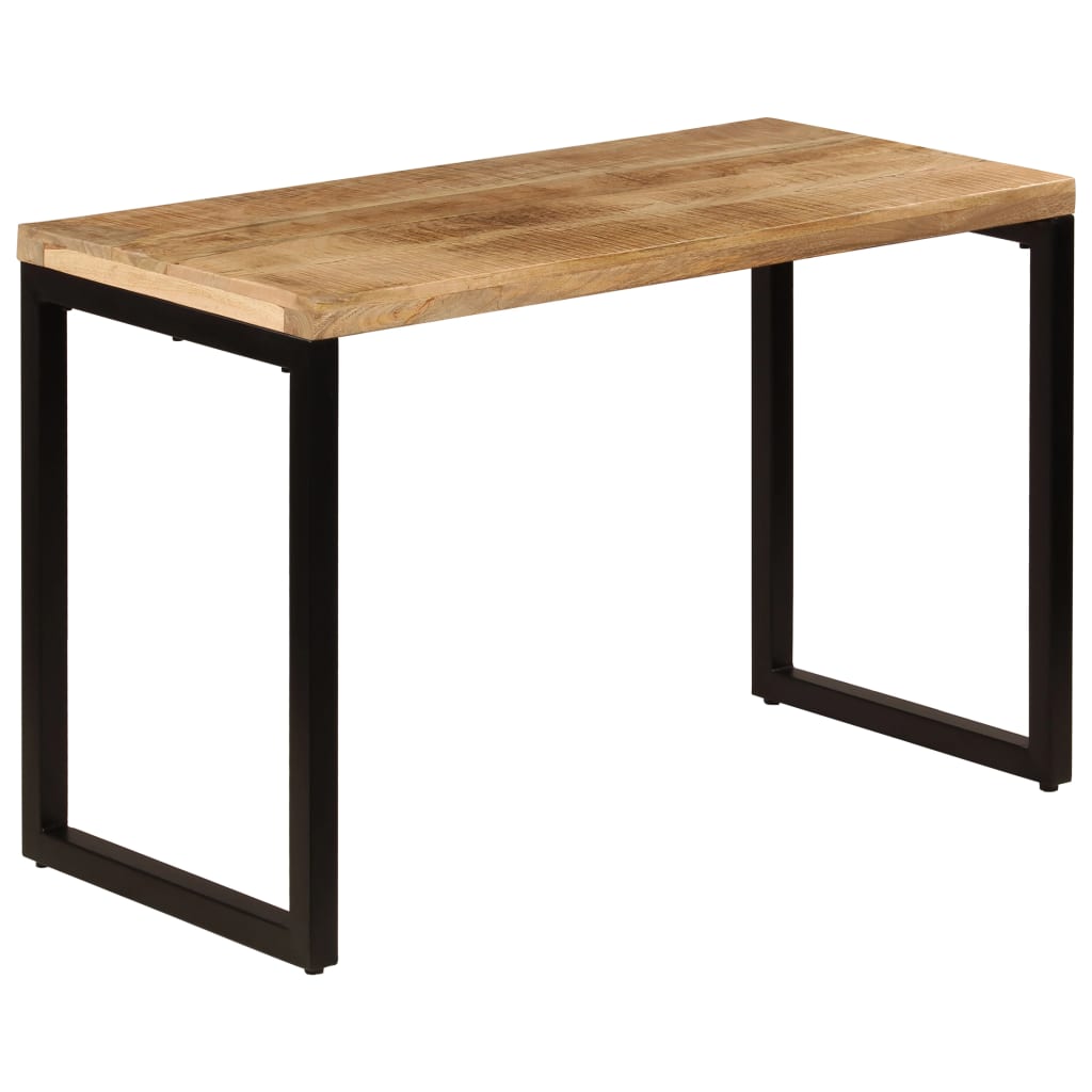 Spisebord/Skrivebord Massivt Træ Stålben