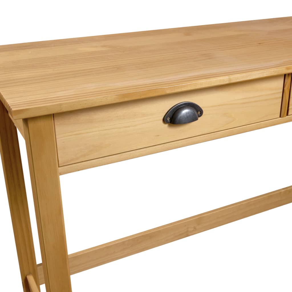 Konsolbord Hill Med 2 Skuffer 110X45X74 Cm Massivt Fyrretræ