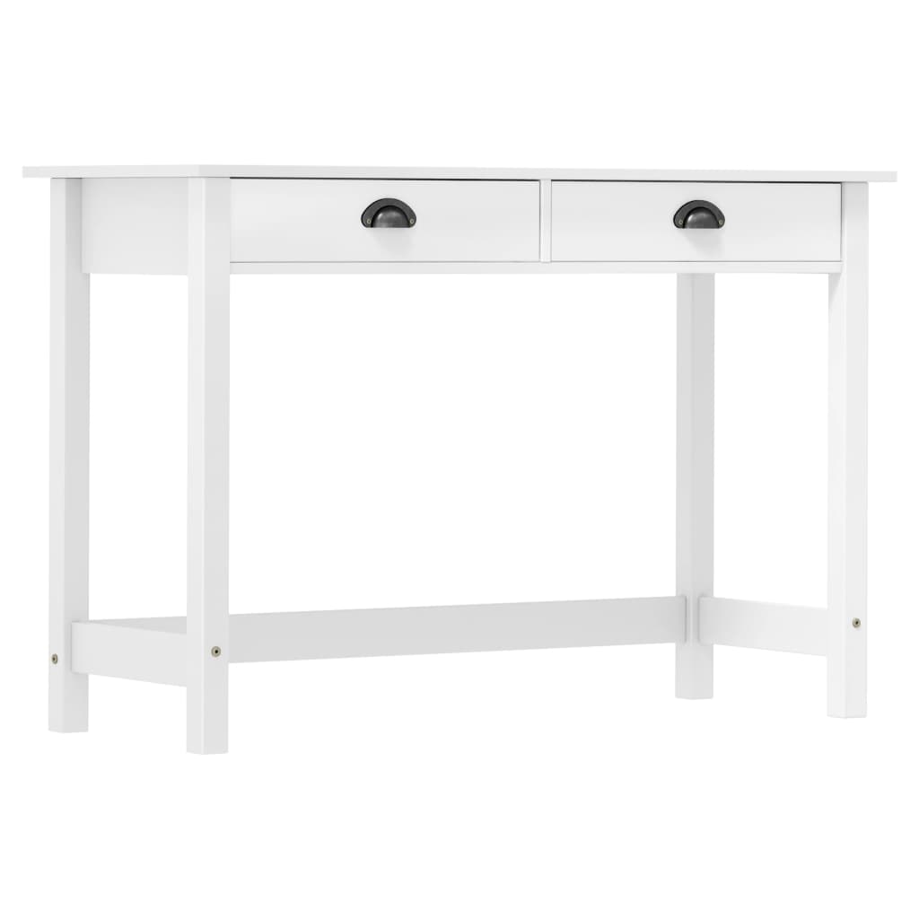 Konsolbord Hill Med 2 Skuffer 110X45X74 Cm Massivt Fyrretræ