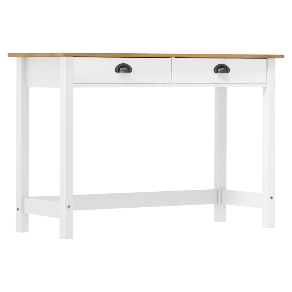 Konsolbord Hill Med 2 Skuffer 110X45X74 Cm Massivt Fyrretræ