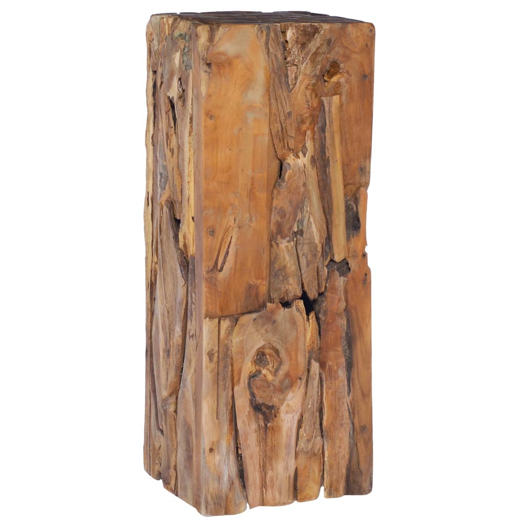 Sidebord 30X30X80 Cm Massivt Teaktræ