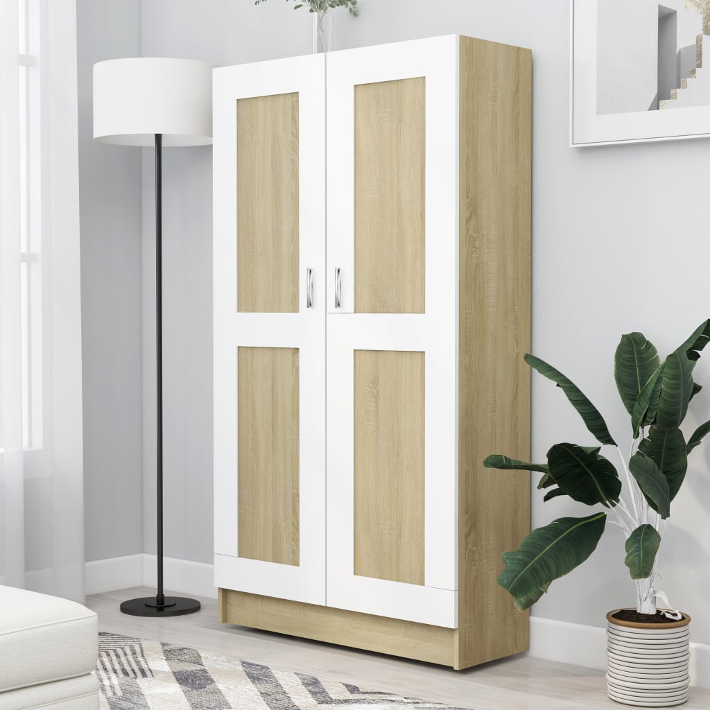 Bogskab 82,5X30,5X Konstrueret Træ Kunsteg