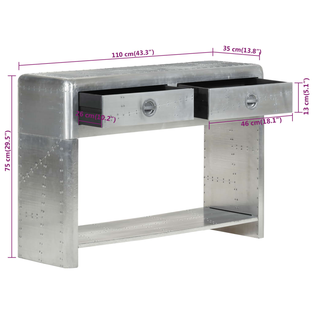 Aviator-Skænk 110X35X75 Cm Metal
