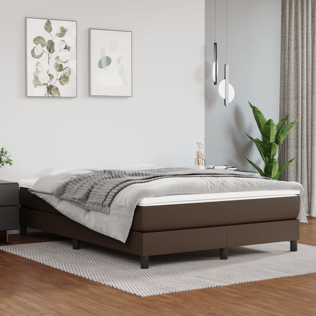 Springmadras M. Pocketfjedre 120X190X20Cm Kunstlæder