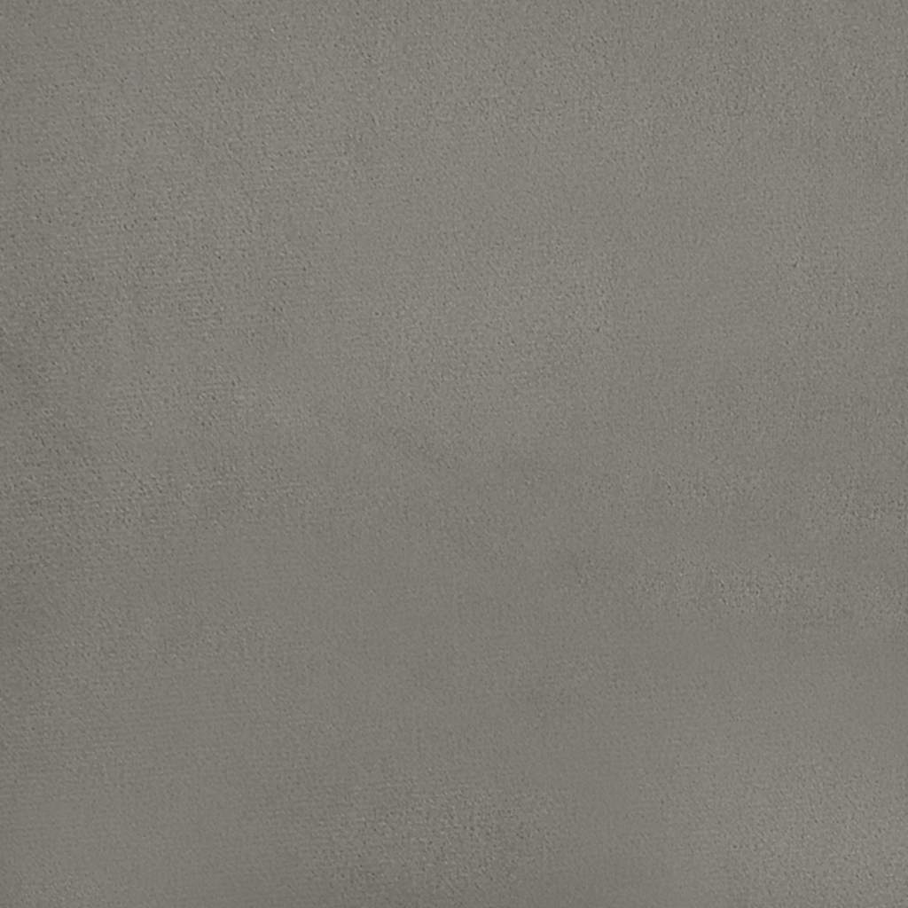 Springmadras Med Pocketfjedre 90X210X20 Cm Fløjl Lysegrå