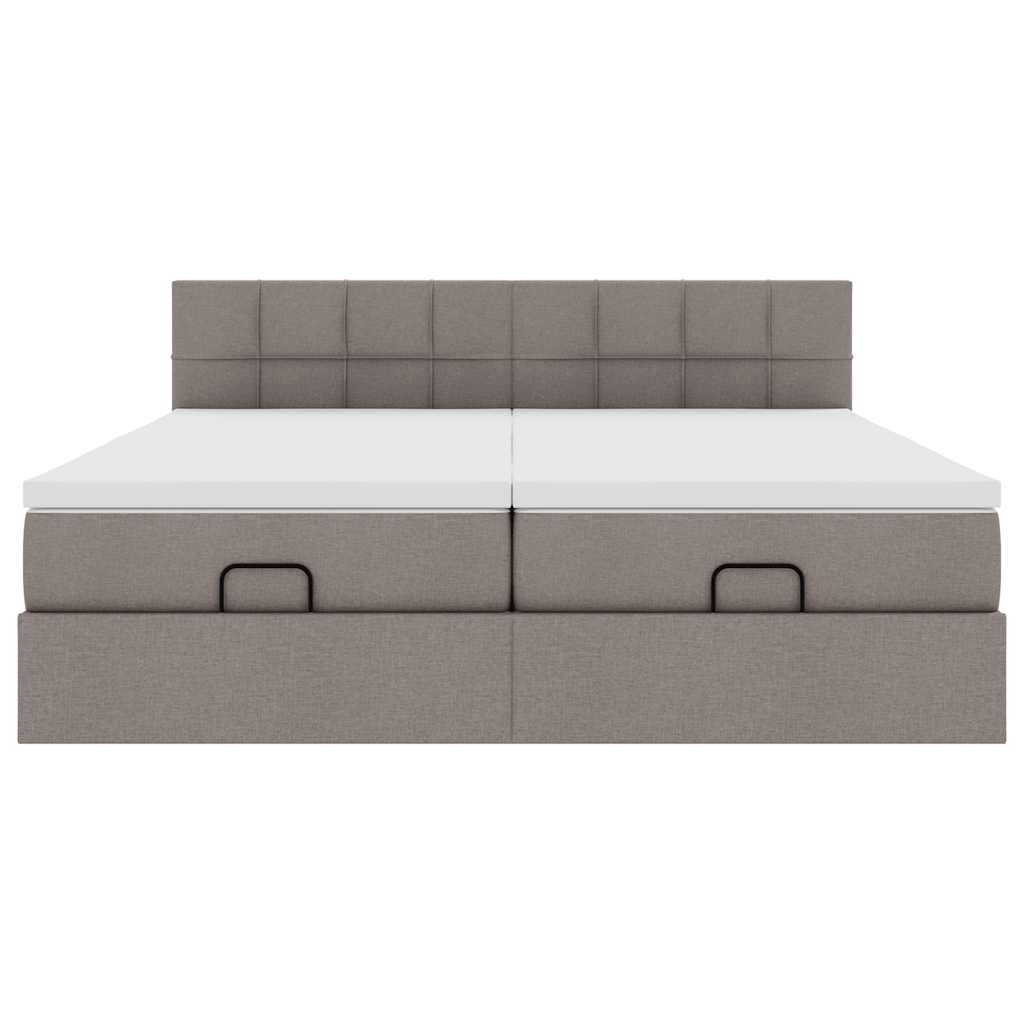 Osmannisk Sengeramme Med Madrasser Stof