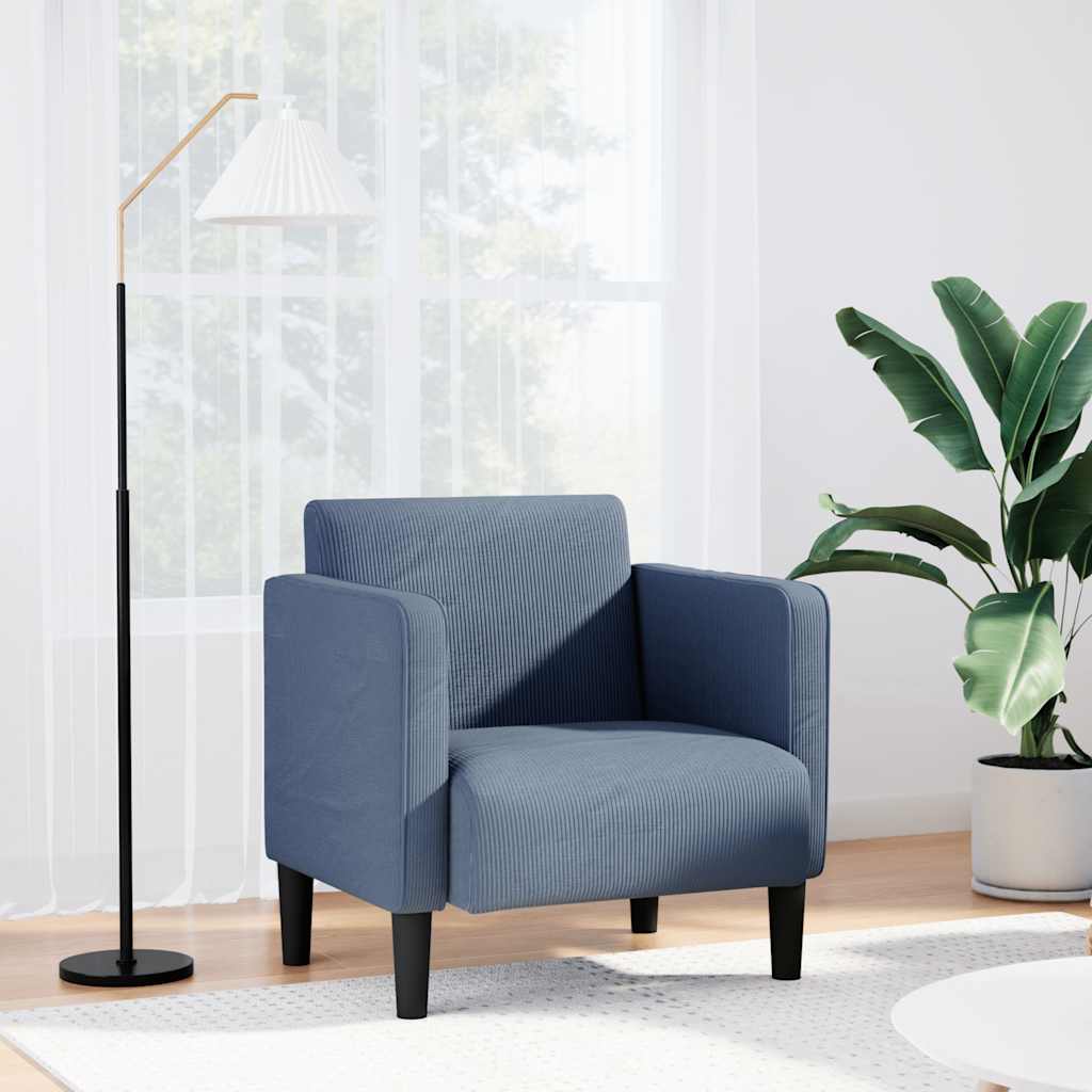 Sofastol Med Armlæn 54 Cm Fløjlsstof