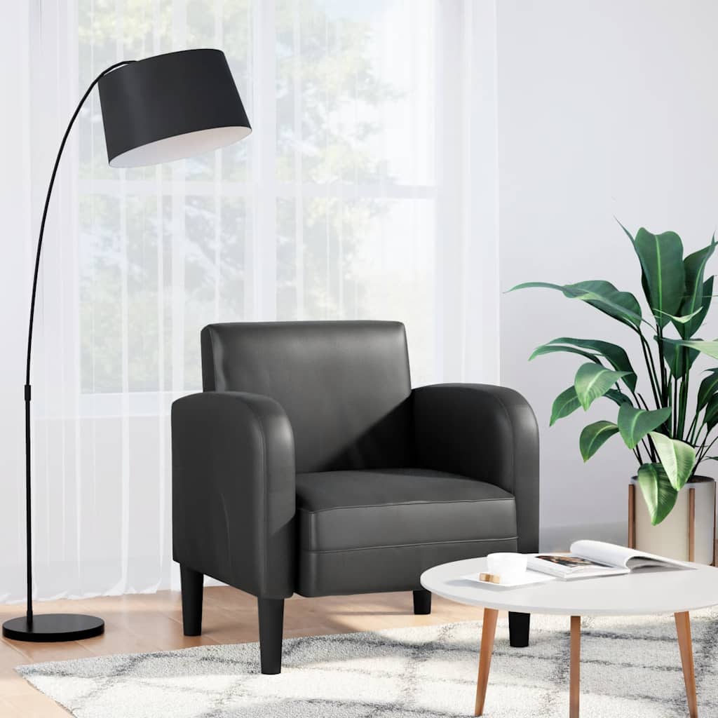 Sofastol Med Armlæn 54 Cm Kunstlæder