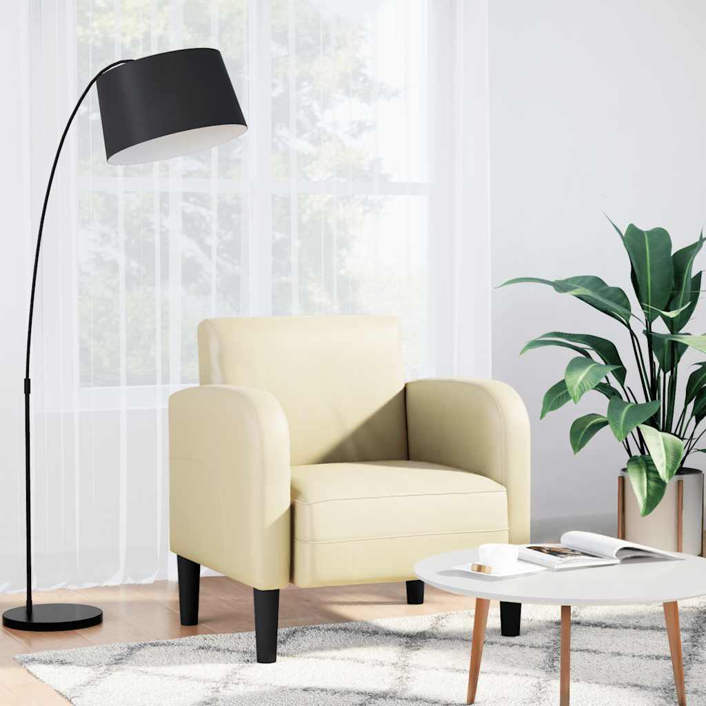 Sofastol Med Armlæn 54 Cm Kunstlæder