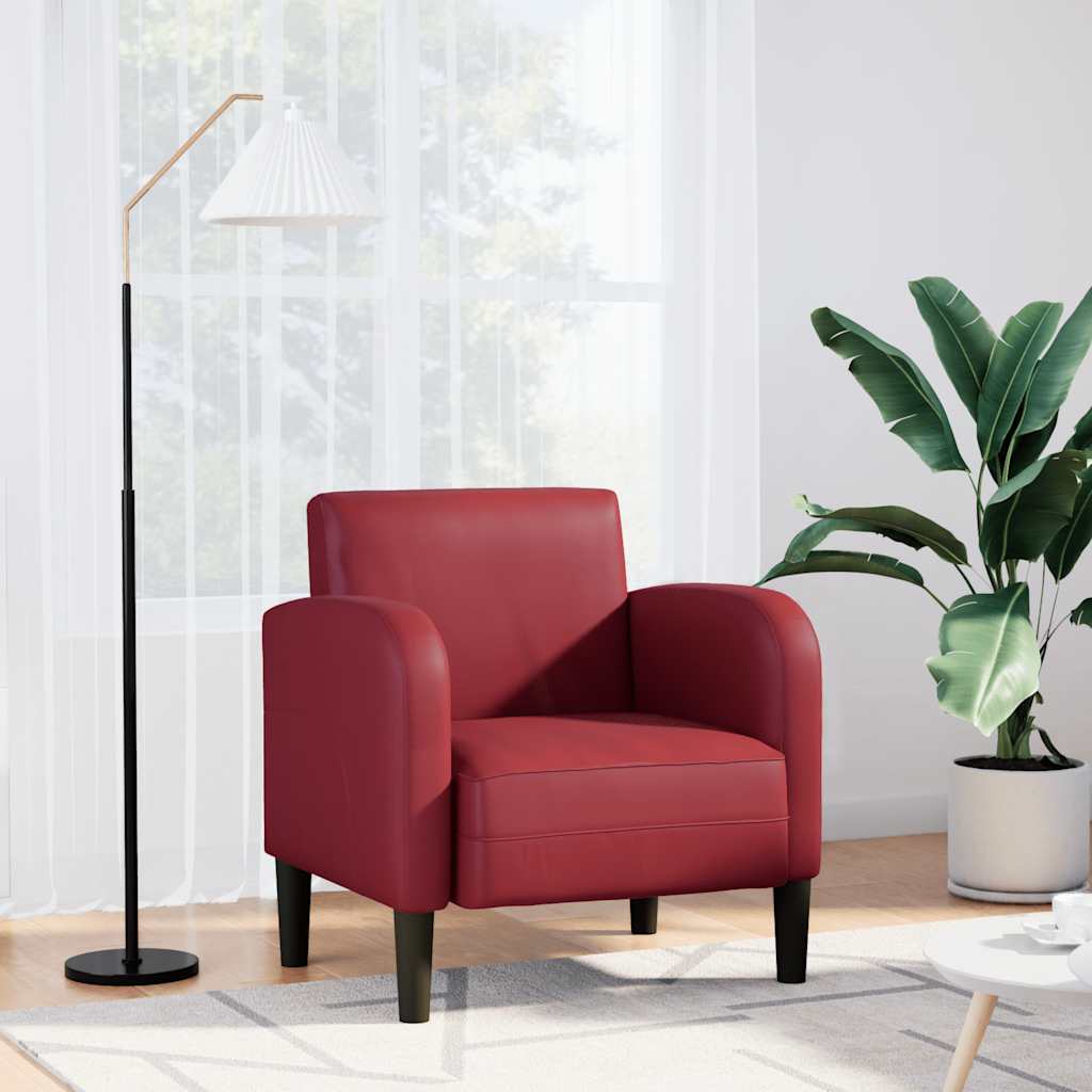Sofastol Med Armlæn 54 Cm Kunstlæder