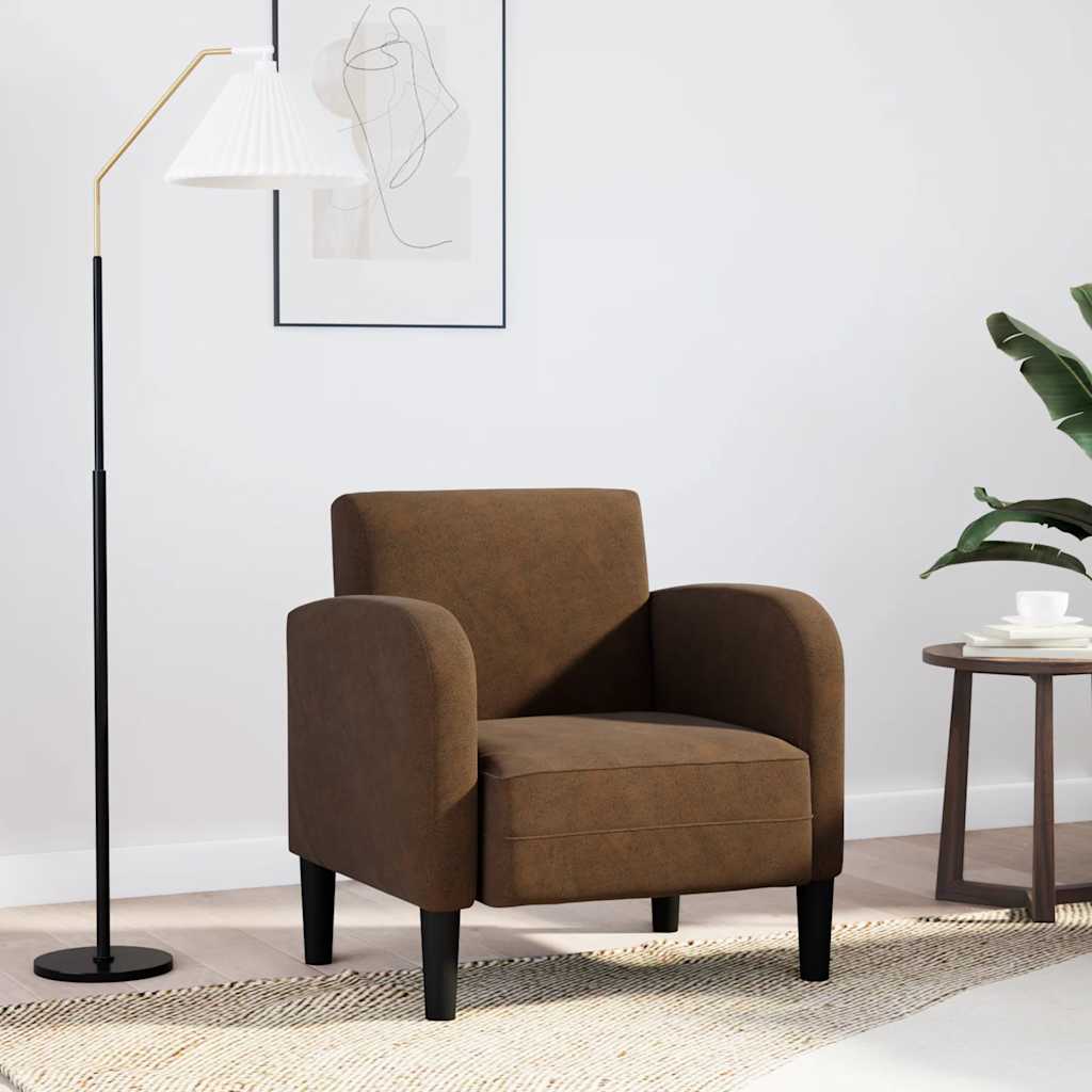 Sofastol Med Armlæn 54 Cm Kunstlæder