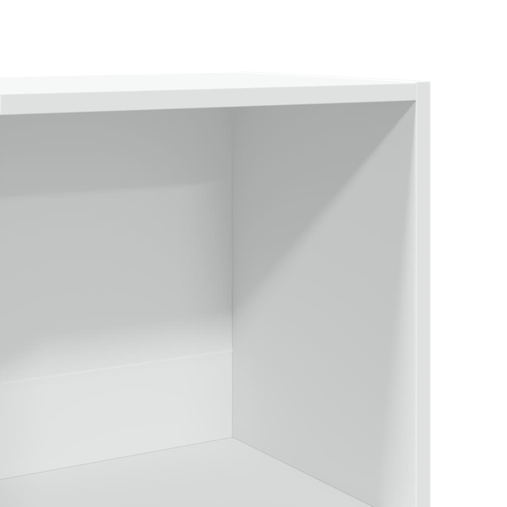Bogskab 40X30X152 Cm Konstrueret Træ Hvid