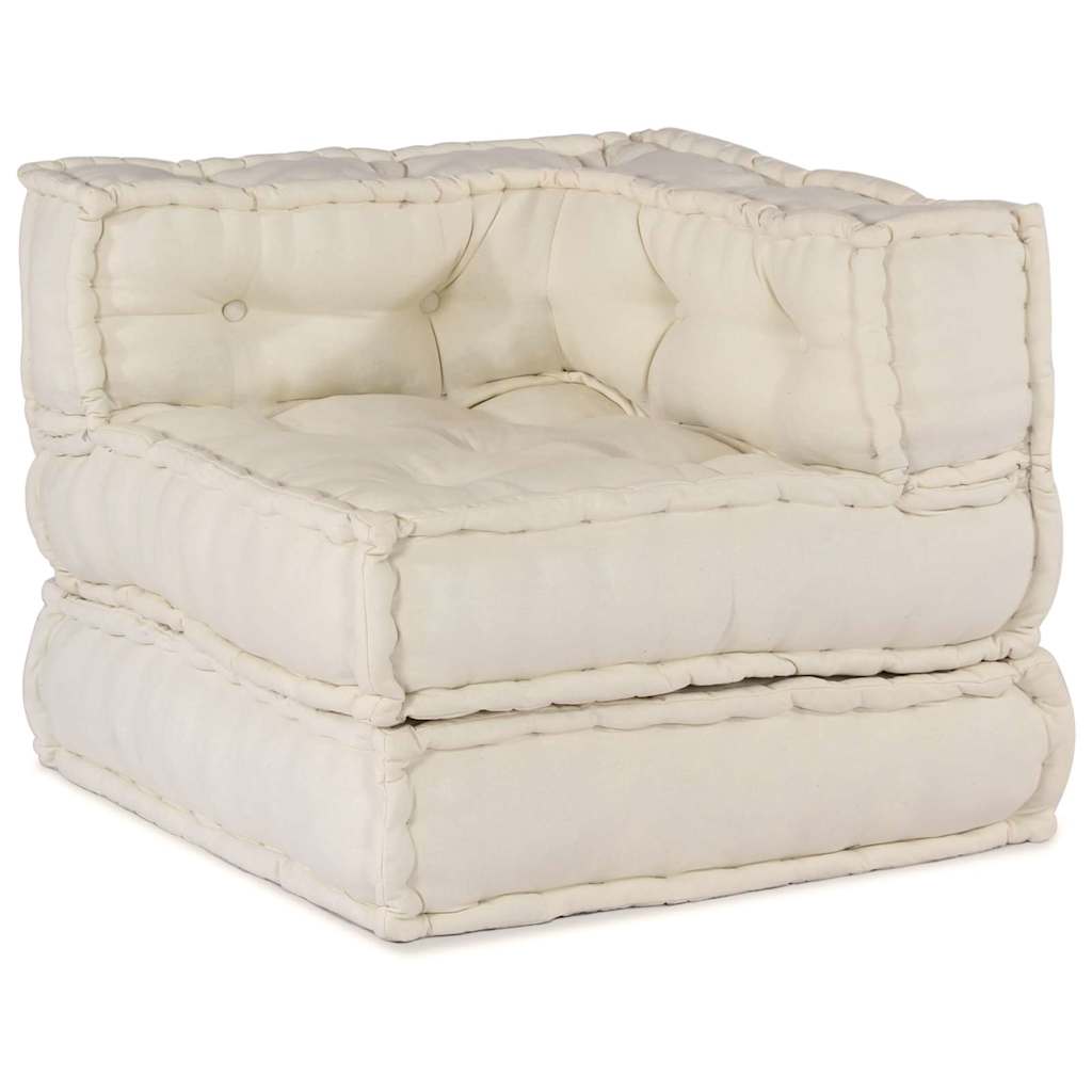 Modulsofa 2 Pcs Creme 70 X 70 X 56 Cm Stof Artisan Eg