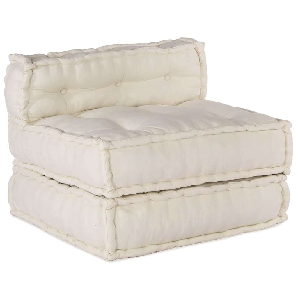 Modulsofa 4 Pcs Creme 70 X 70 X 56 Cm Stof Artisan Eg