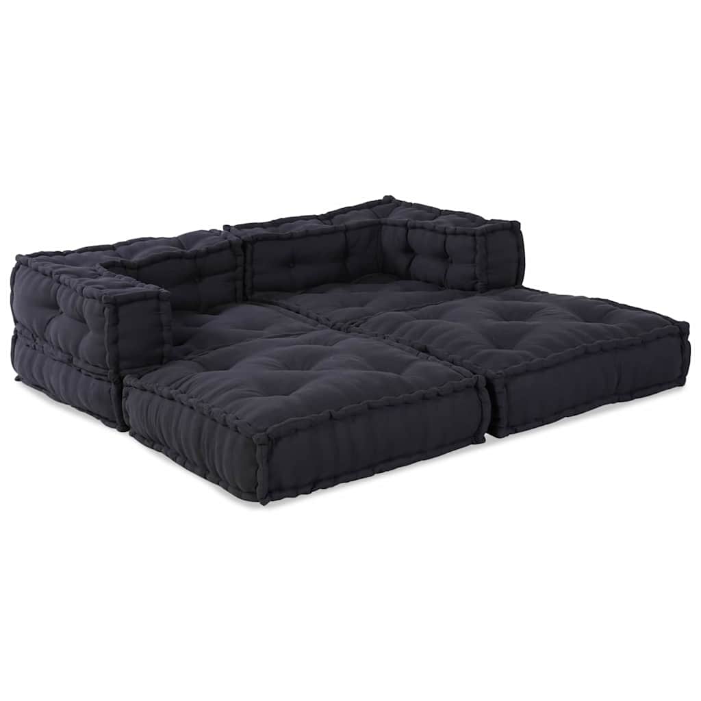 Modulsofa 2 Pcs Antracit 70 X 70 X 56 Cm Stof Artisan Eg