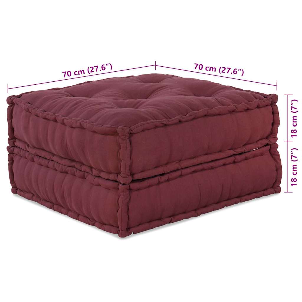 Modulsofa 2 Pcs Bordeaux 70 X 70 X 36 Cm Stof Artisan Eg