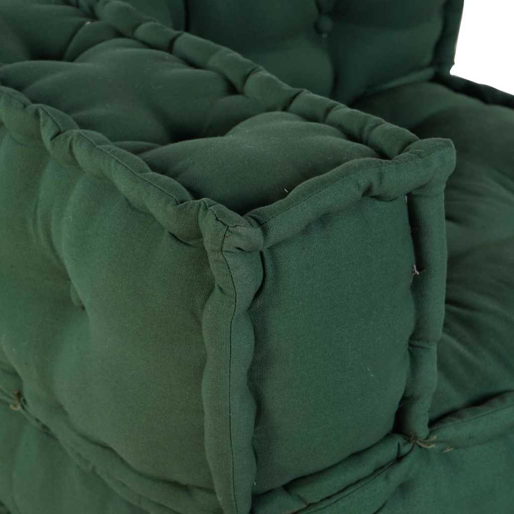 Modulsofa 3 Pcs Grøn 70 X 70 X 56 Cm Stof Artisan Eg