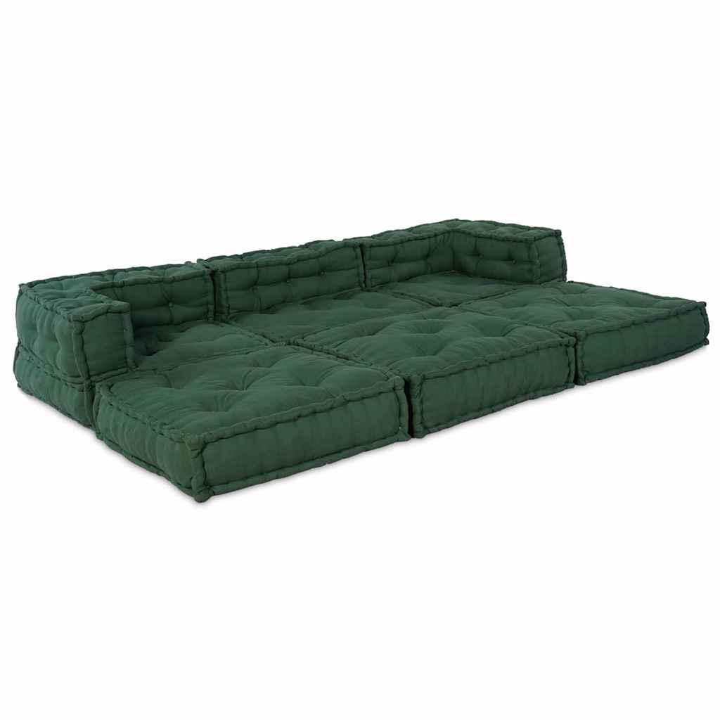 Modulsofa 3 Pcs Grøn 70 X 70 X 56 Cm Stof Artisan Eg