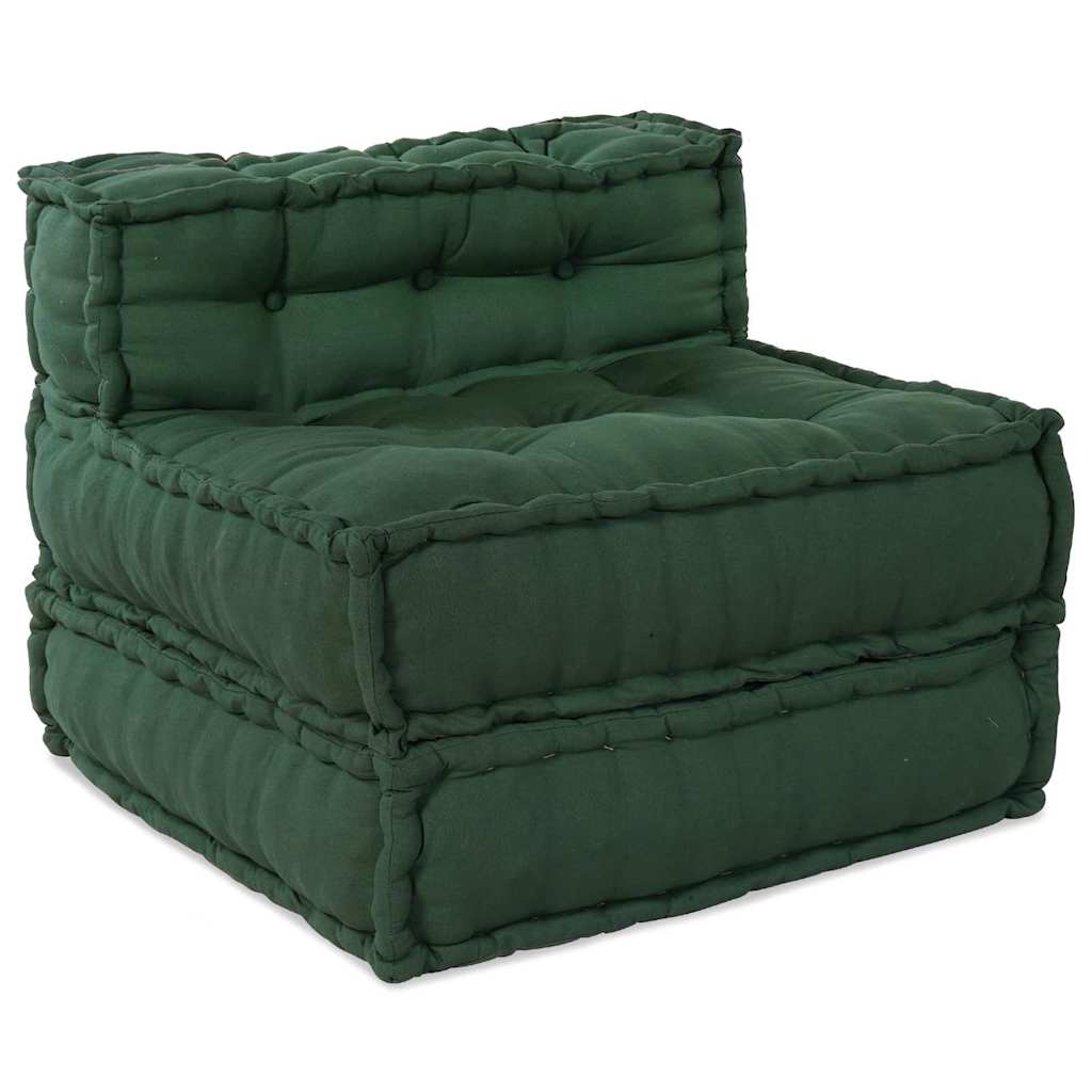 Modulsofa 3 Pcs Grøn 70 X 70 X 56 Cm Stof Artisan Eg