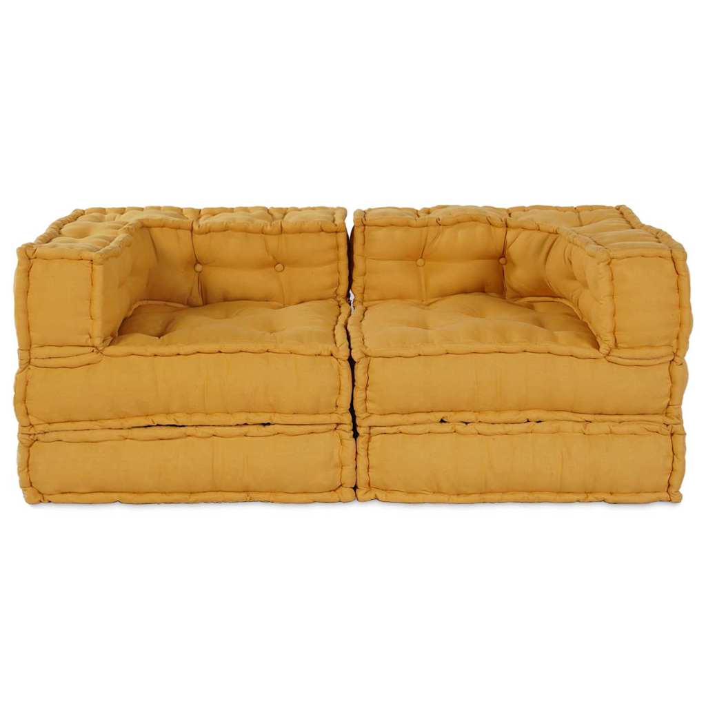 Modulsofa 2 Pcs Gul 70 X 70 X 56 Cm Stof Artisan Eg