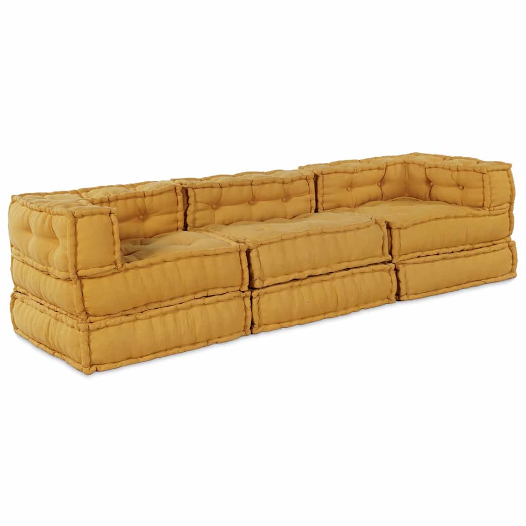 Modulsofa 3 Pcs Gul 70 X 70 X 56 Cm Stof Artisan Eg