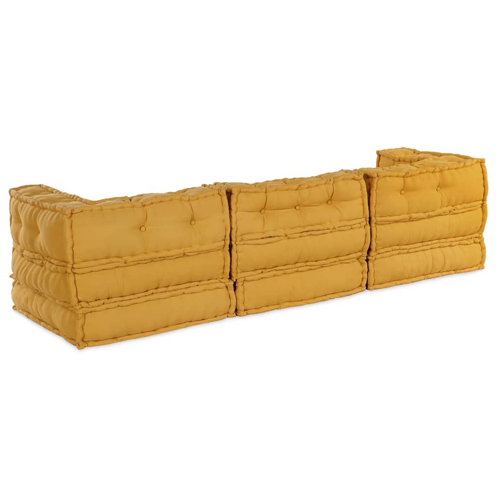 Modulsofa 3 Pcs Gul 70 X 70 X 56 Cm Stof Artisan Eg
