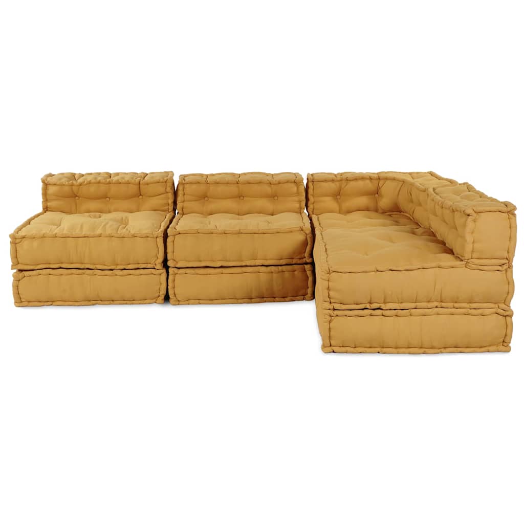 Modulsofa 4 Pcs Gul 70 X 70 X 56 Cm Stof Artisan Eg