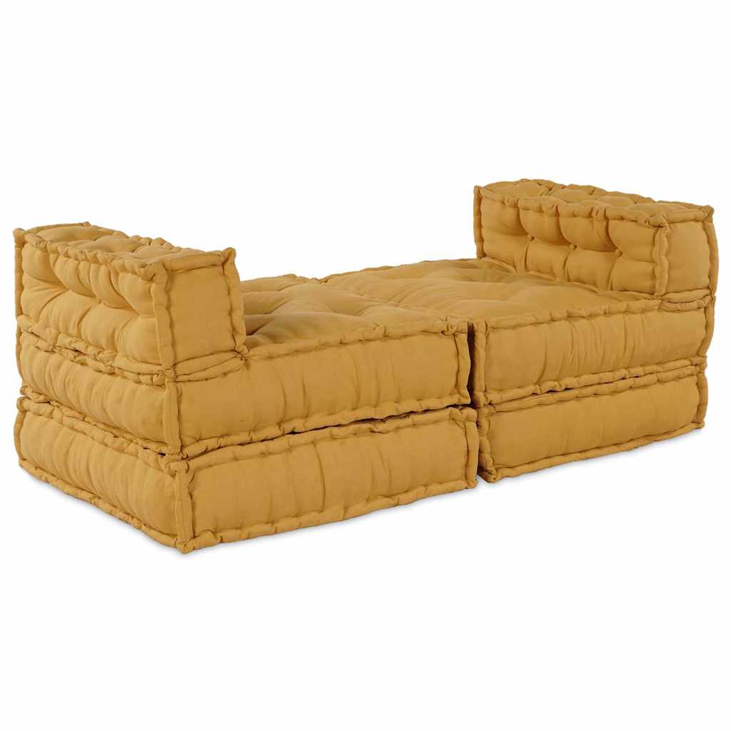 Modulsofa 4 Pcs Gul 70 X 70 X 56 Cm Stof Artisan Eg