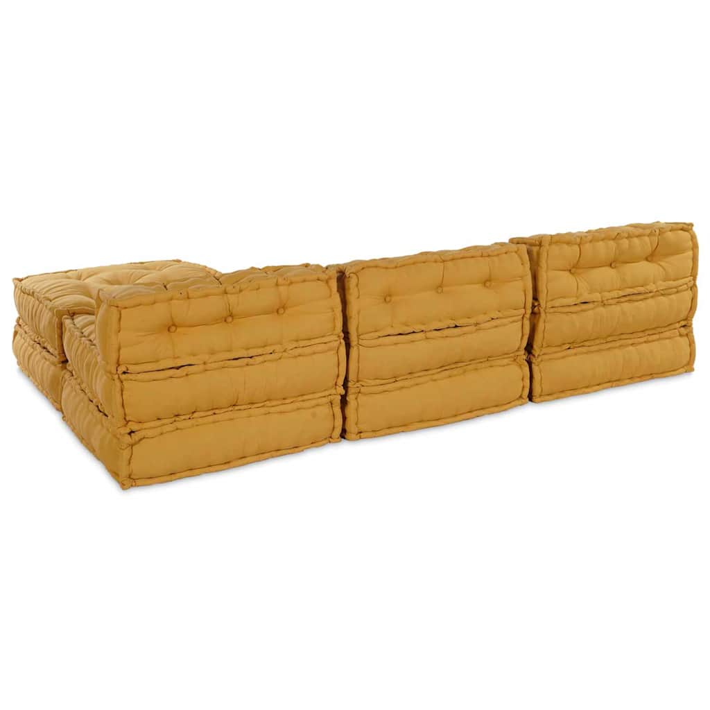 Modulsofa 4 Pcs Gul 70 X 70 X 56 Cm Stof Artisan Eg