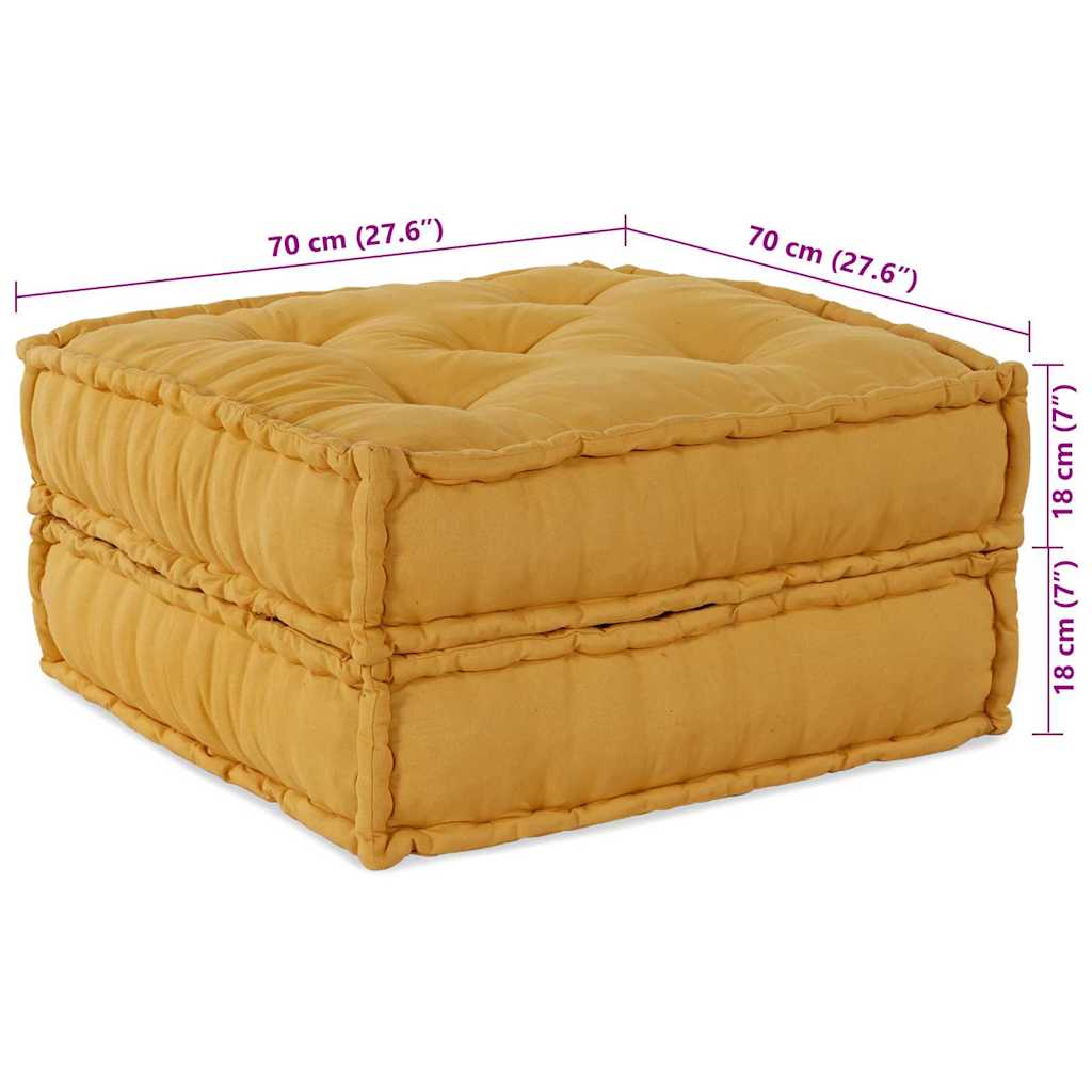 Modulsofa 2 Pcs Gul 70 X 70 X 36 Cm Stof Artisan Eg