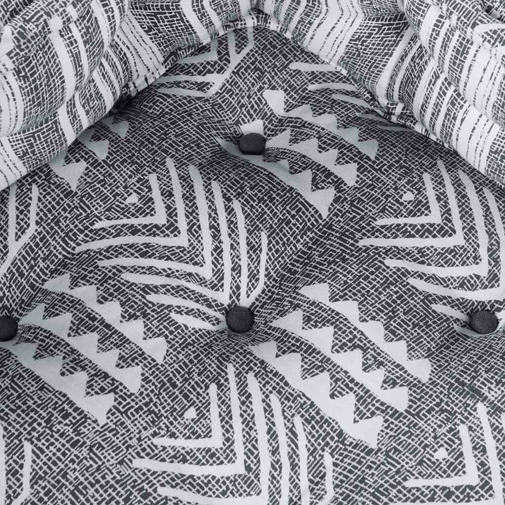 Modulsofa Stribet 2 Pcs Grå 70 X 70 X 54 Cm Stof Artisan Eg