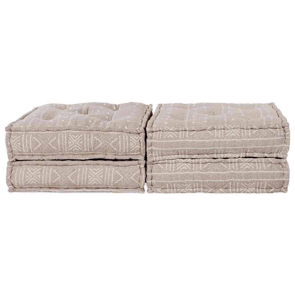 Modulsofa Geometrisk 2 Pcs Lysebrun 70 X 70 X 36 Cm Stof Artisan Eg