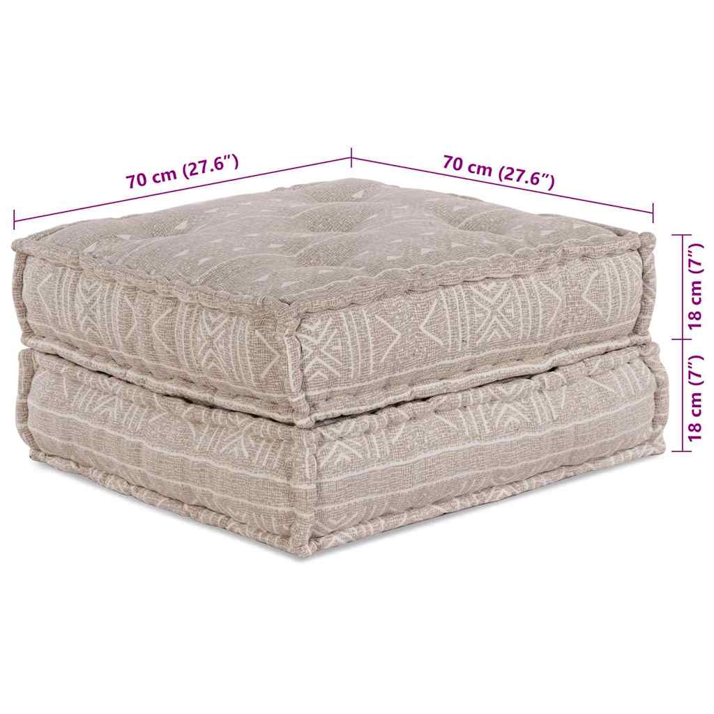 Modulsofa Geometrisk 2 Pcs Lysebrun 70 X 70 X 36 Cm Stof Artisan Eg