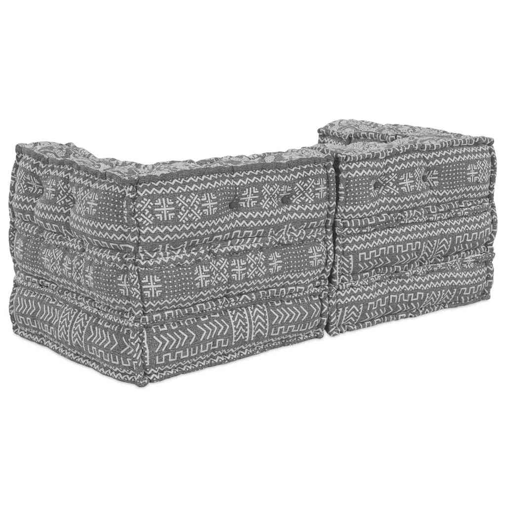 Modulsofa Geometrisk 2 Pcs Lysegrå 70 X 70 X 56 Cm Stof Artisan Eg