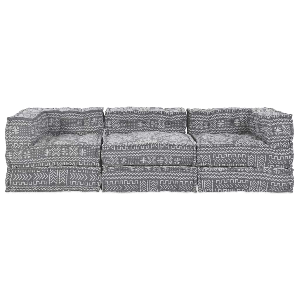 Modulsofa Geometrisk 3 Pcs Lysegrå 70 X 70 X 56 Cm Stof Artisan Eg