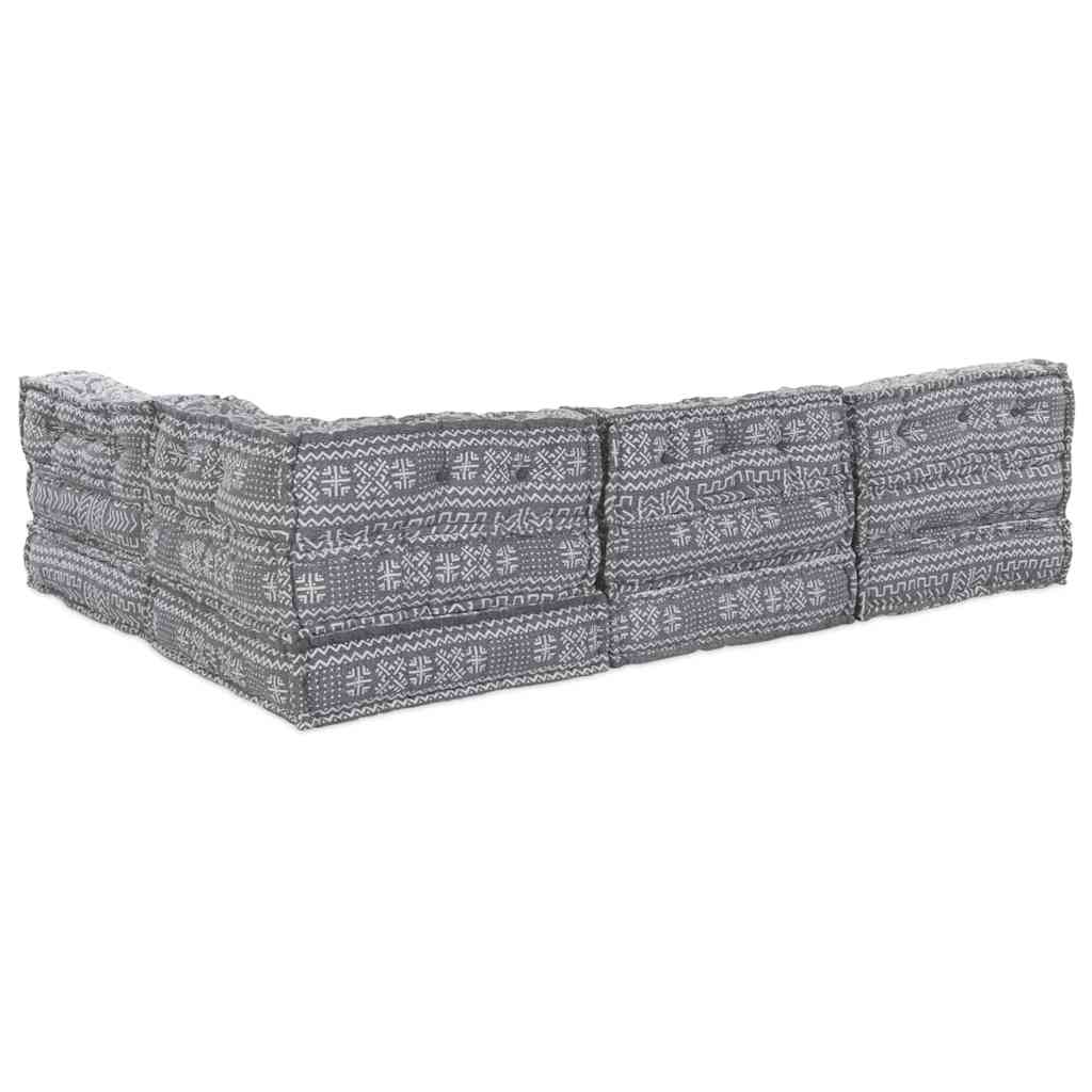 Modulsofa Geometrisk 4 Pcs Lysegrå 70 X 70 X 56 Cm Stof Artisan Eg