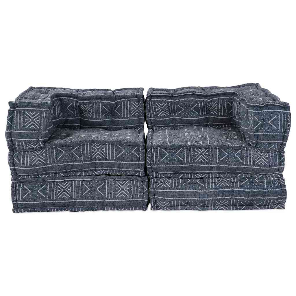 Modulsofa Geometrisk 2 Pcs Indigo 70 X 70 X 56 Cm Stof Artisan Eg