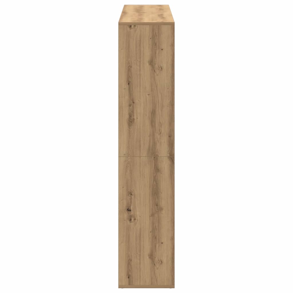 Bogskab 102X29X143 Cm Konstrueret Træ Egetræslook Artisian Oak