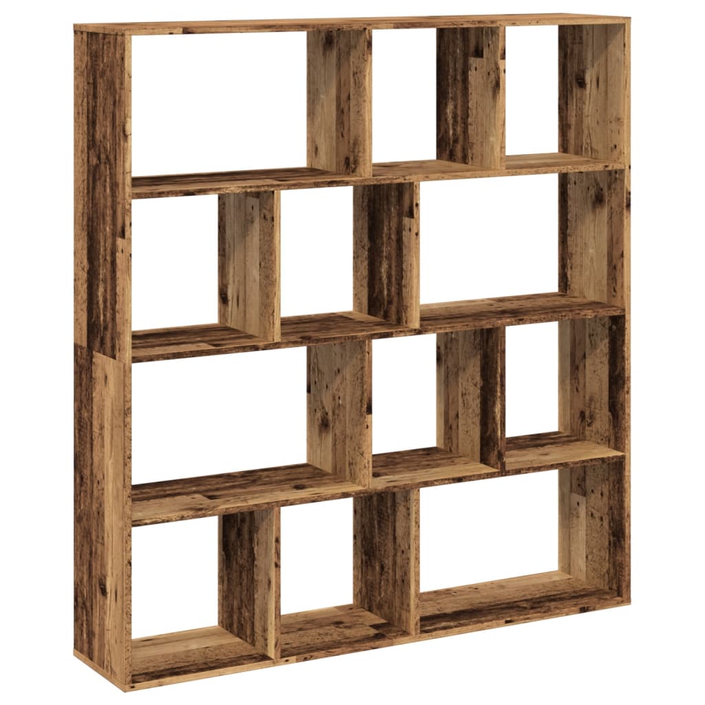 Bogskab 132X29X141,5 Cm Konstrueret Træ Look Gammelt Træ