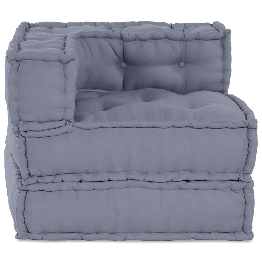 Modulsofa Grå 70 X 70 X 54 Cm Stof